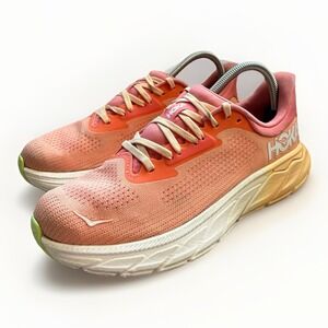 Hoka One One Arahi 7 Papaya Coral‎ Road Running Shoes Women's Size 7.5B Sneakers